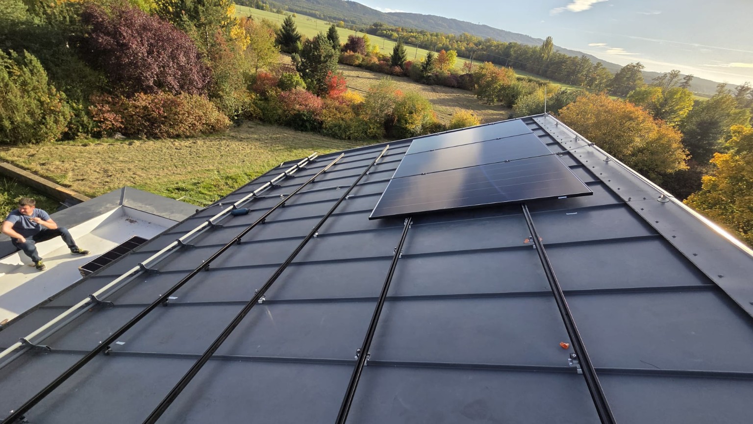 Příprava instalace FVE 15 kWp – fotografie 2